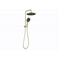 Premium Brushed Gold Half Rail Multifunction Shower Set